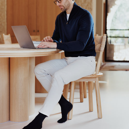 Chaussettes de contention Coton noir