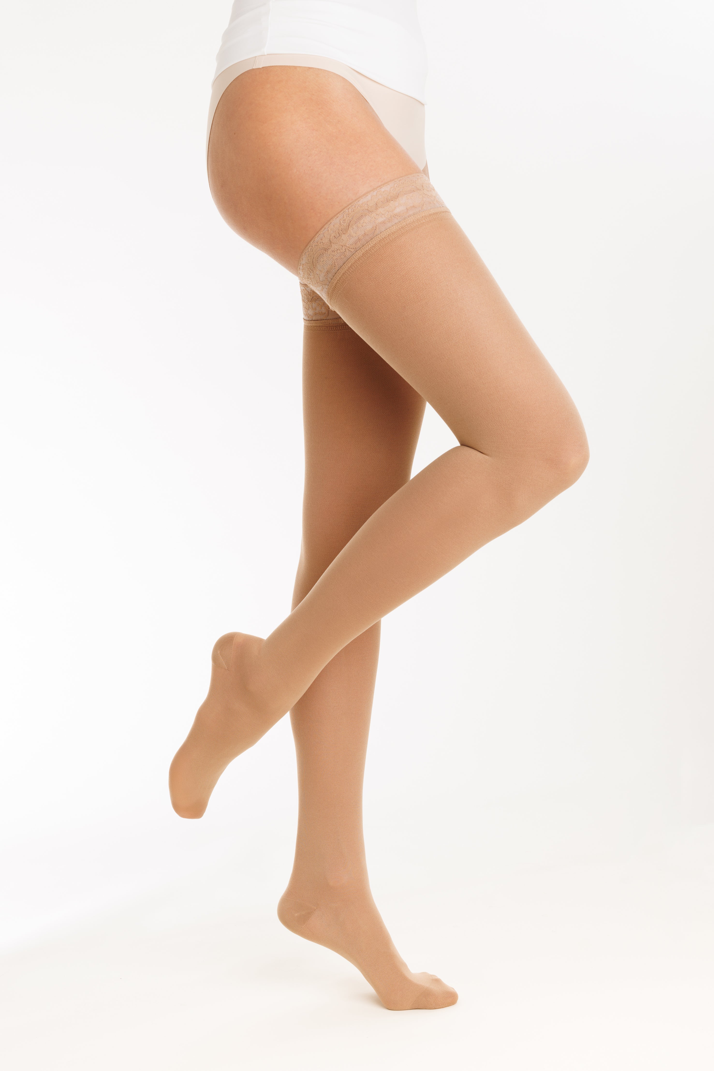 Bas de contention Dynaven Semi-Opaque beige