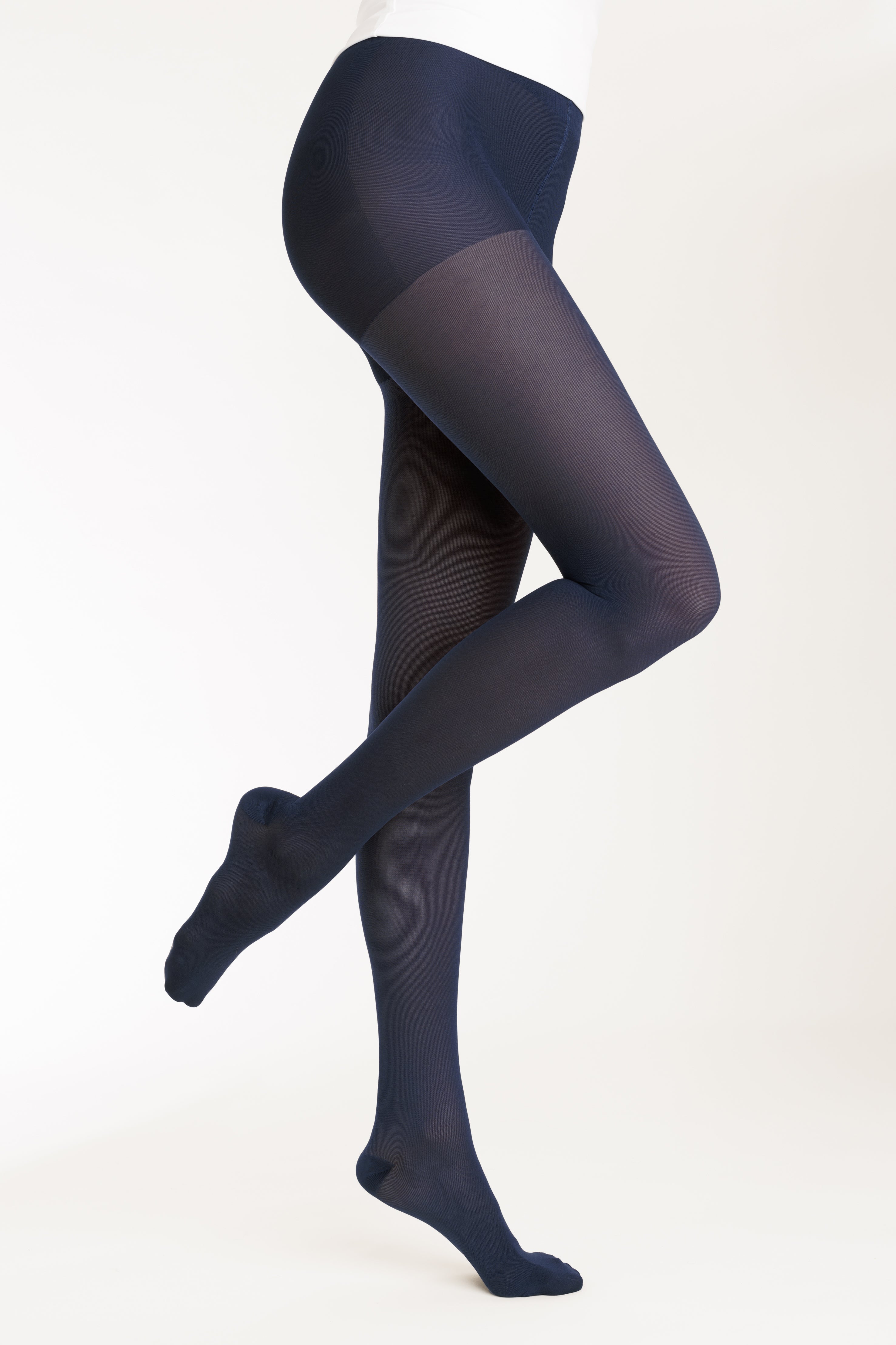 Collant de contention Dynaven Semi-Opaque bleu marine