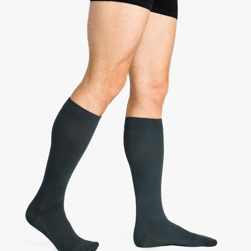 Chaussettes de contention Coton gris granite