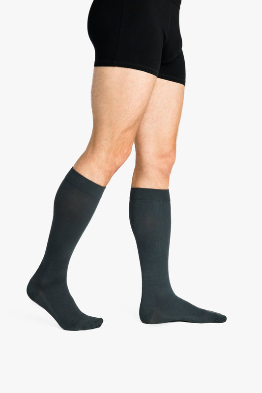 Chaussettes de contention Coton gris granite