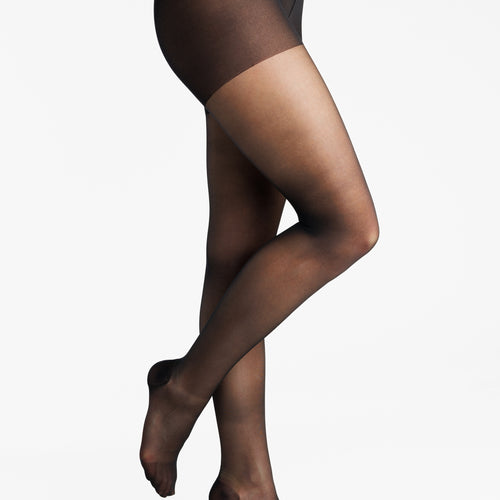 Collant de maintien transparent Delilah noir
