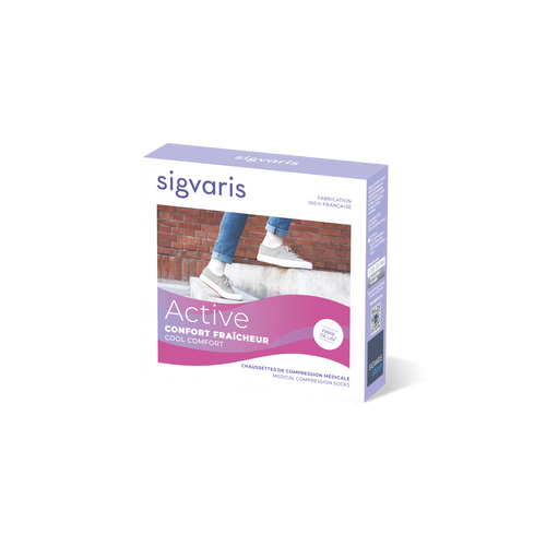 Chaussettes de contention Confort Fraîcheur écru