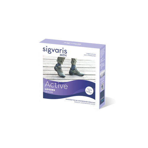 Chaussettes de contention Loisirs gris anthracite