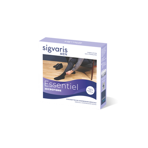 Chaussettes de contention Microfibre gris clair