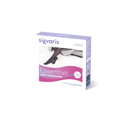 Chaussettes de contention semi-transparentes épice