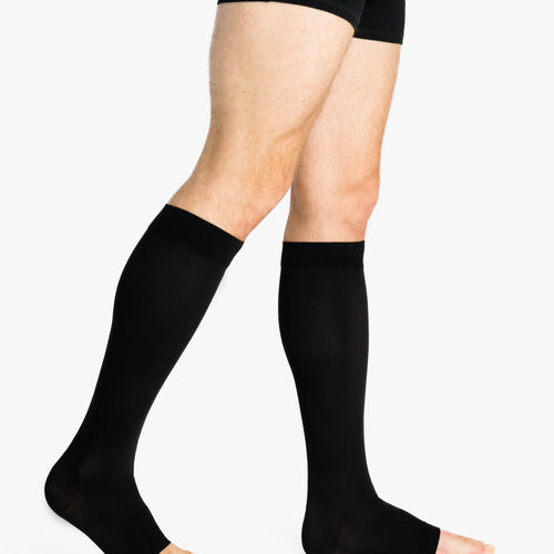 Chaussettes de contention  classe 3 Expert pieds ouverts noir