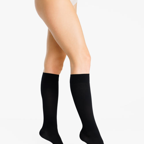 Chaussettes de contention opaques noir