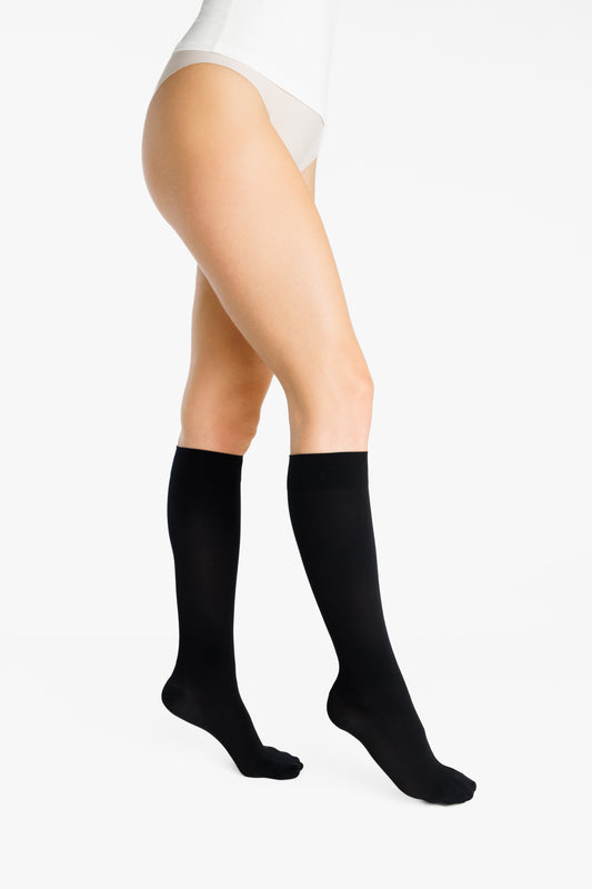 Chaussettes de contention opaques noir