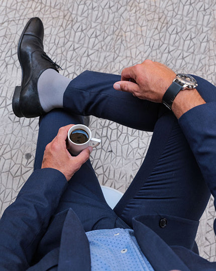 Chaussettes de contention Microfibre gris clair