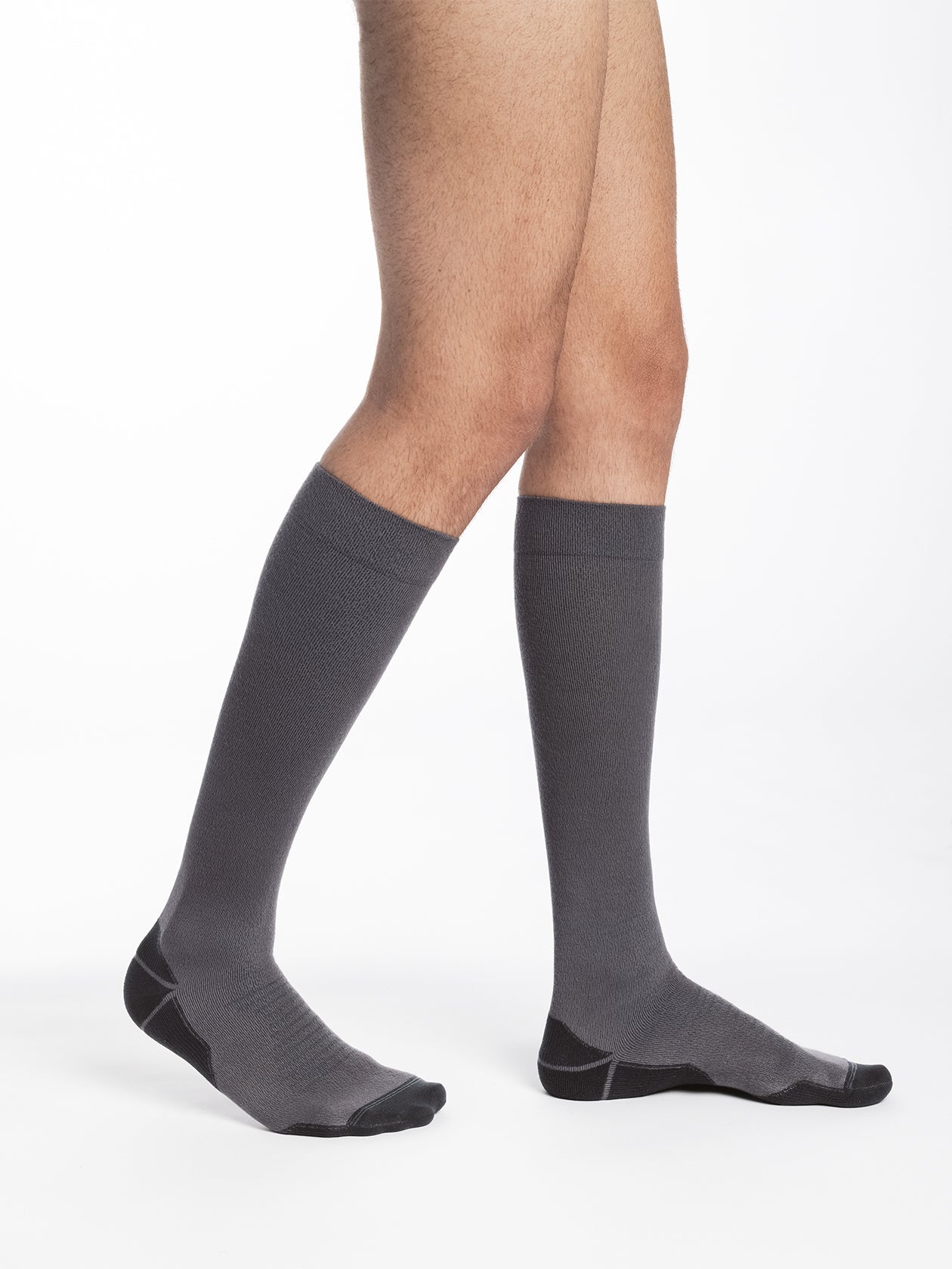 Chaussettes de contention Loisirs gris anthracite
