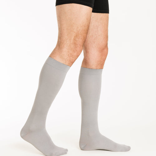 Chaussettes de contention Dynaven Fin gris