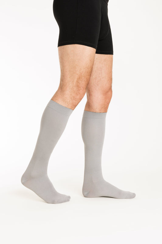 Chaussettes de contention Dynaven Fin gris