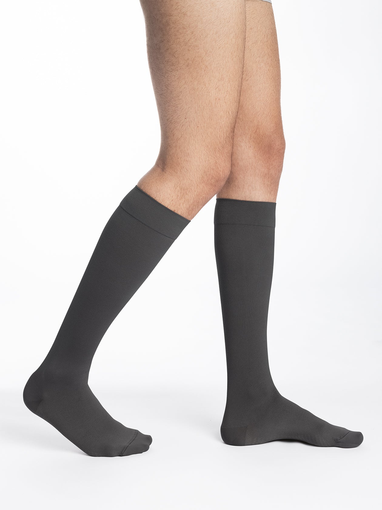 Chaussettes de contention Microfibre gris anthracite