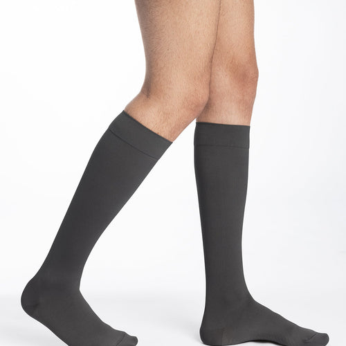 Chaussettes de contention Microfibre gris anthracite