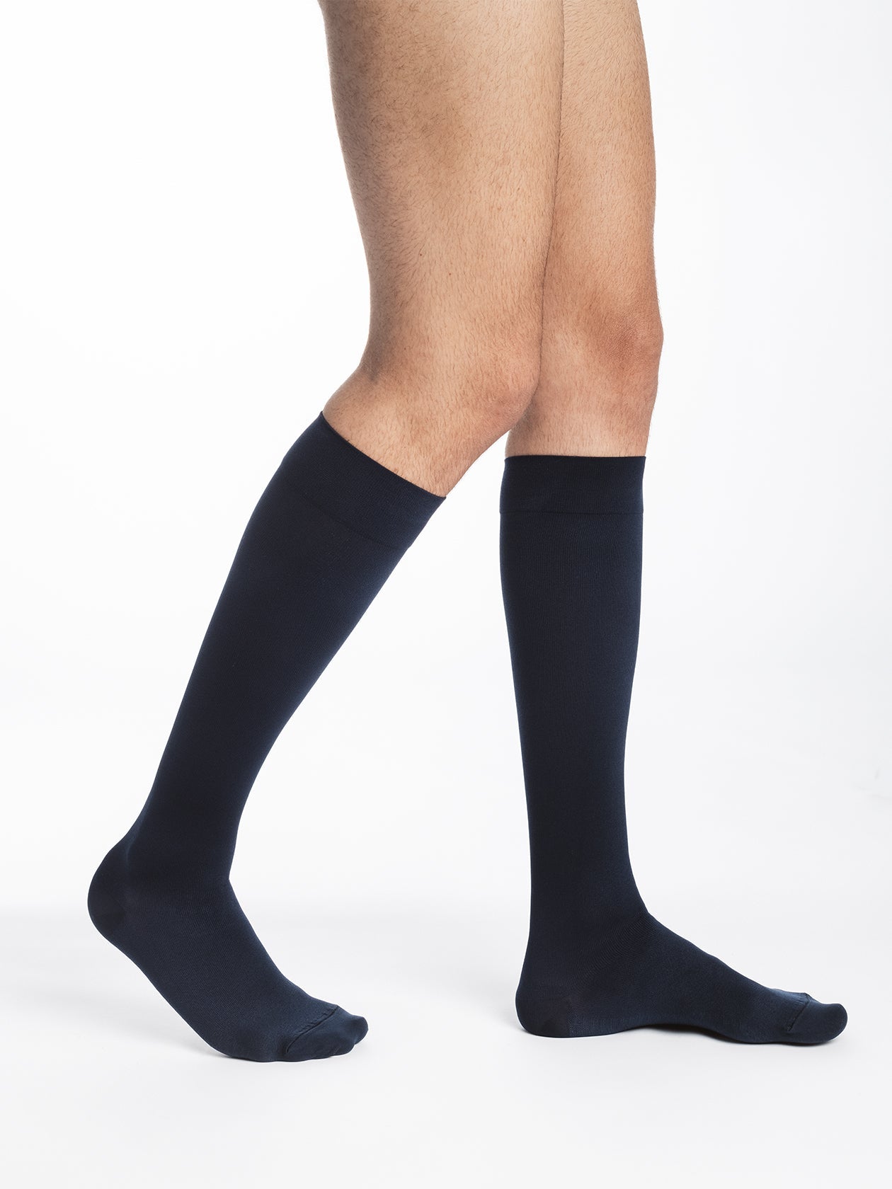Chaussettes de contention Microfibre bleu marine