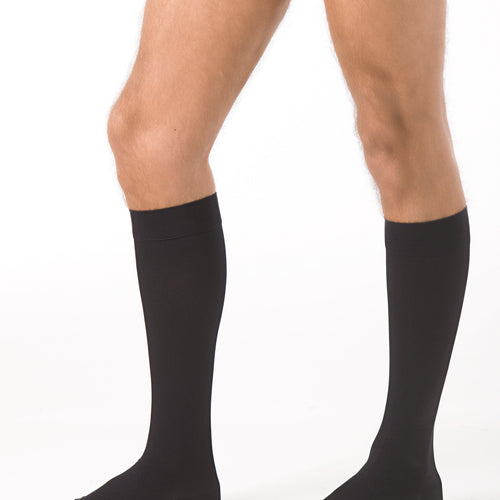 Chaussettes de contention Microfibre pieds ouverts noir