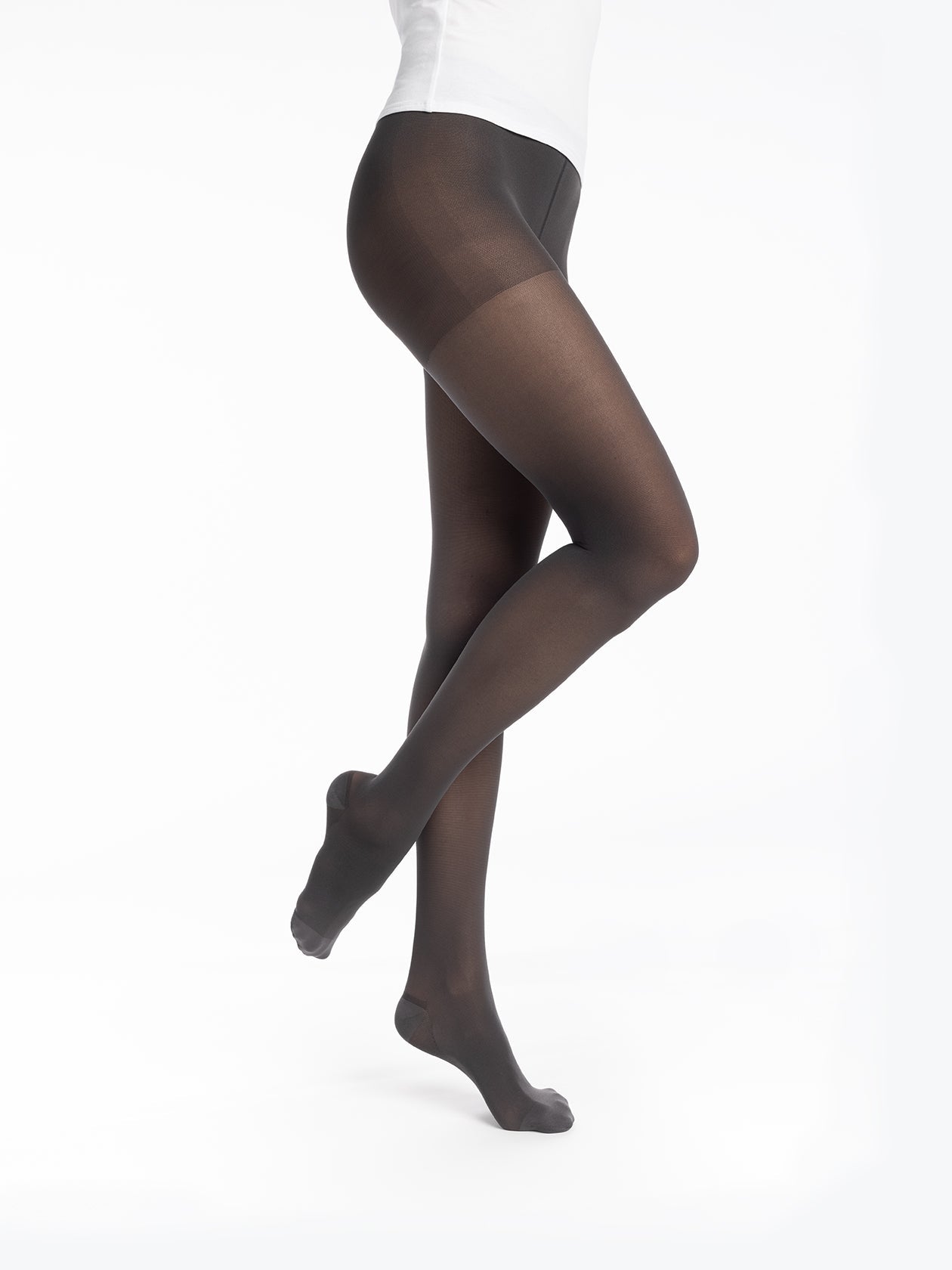 Collant de contention semi-transparent brume