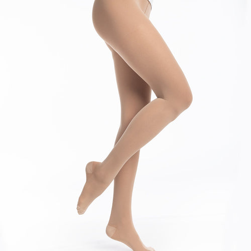 Collant de contention ceinture élargie semi-transparent dune