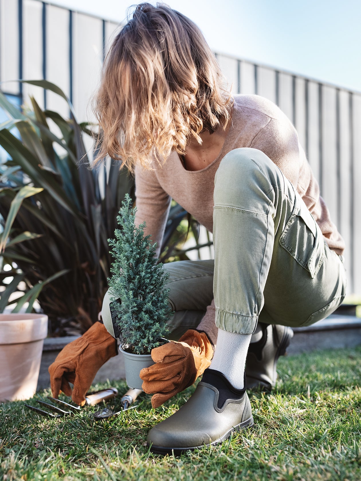 Chaussettes de contention Loisirs gris clair
