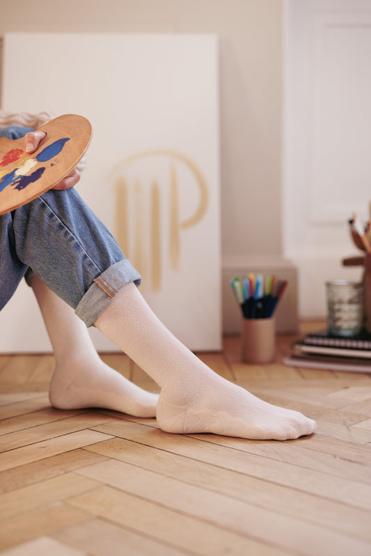 Chaussettes de contention Loisirs rose pêche