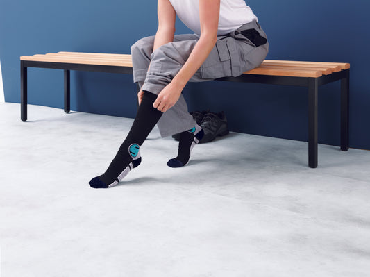 Chaussettes de contention spécial chaussures de sécurité
