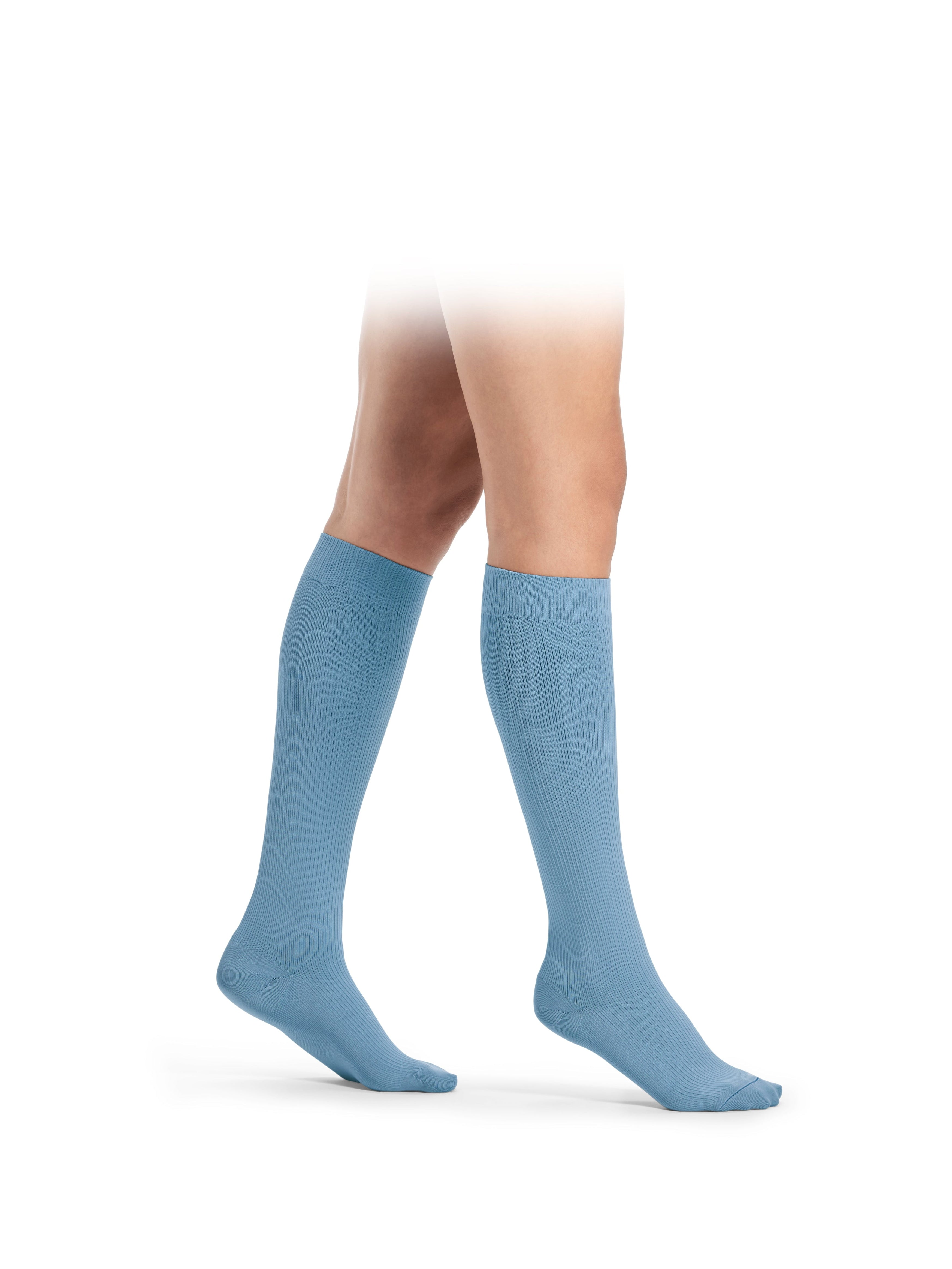 Chaussettes de voyage Traveno bleu clair