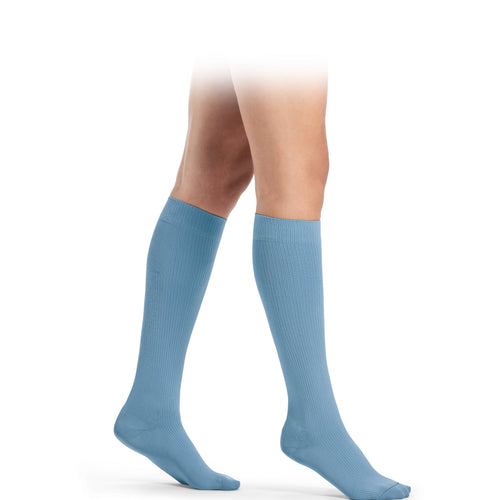 Chaussettes de voyage Traveno bleu clair