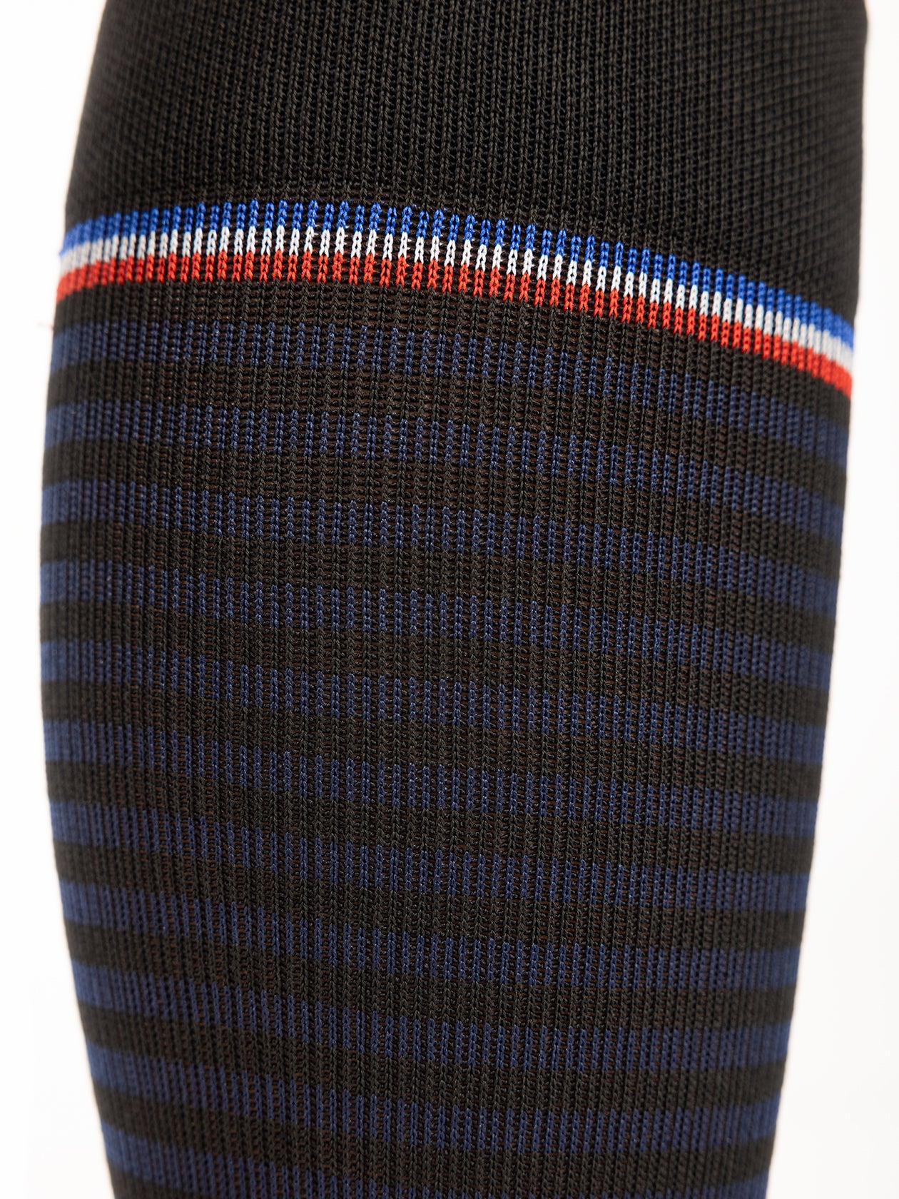 Chaussettes de contention Marinière marine et noir