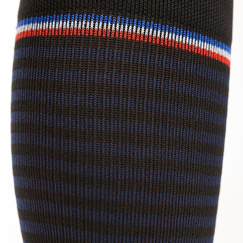 Chaussettes de contention Marinière marine et noir
