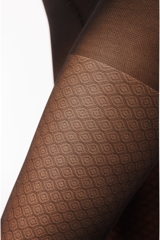 Collant de contention Motifs Mosaïque noir