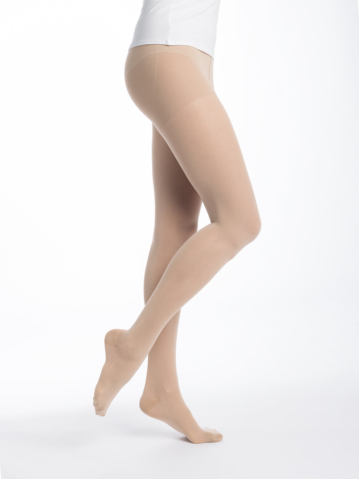 Collant de contention transparent beige 110