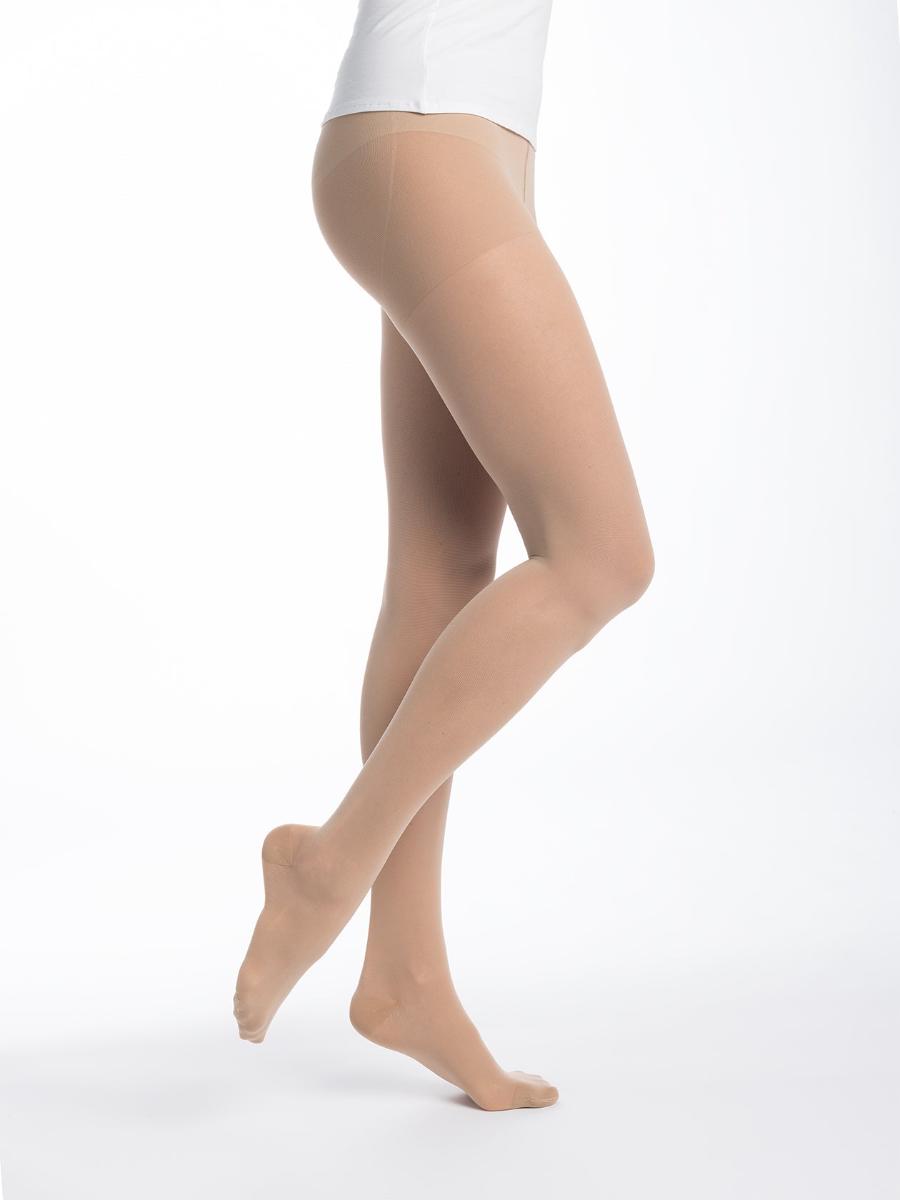 Collant de contention transparent beige 130