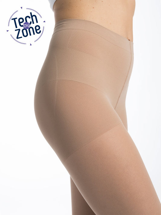 Collant de contention transparent beige 130