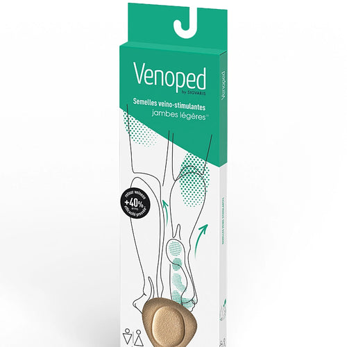 Semelles veino-stimulantes Venoped Sigvaris pour soulager les jambes lourdes