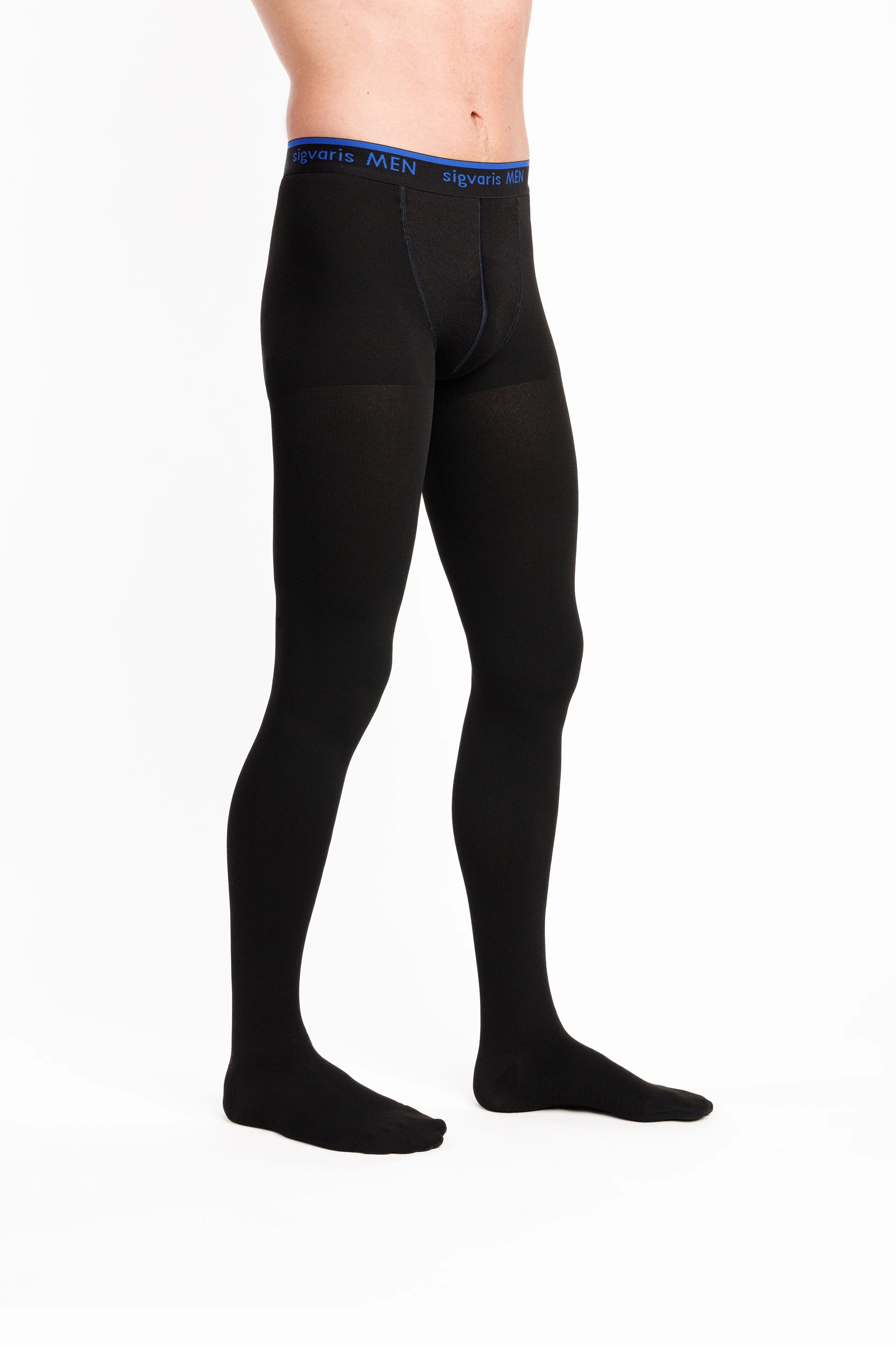 Sigvaris - Collant de contention homme noir - Vue face