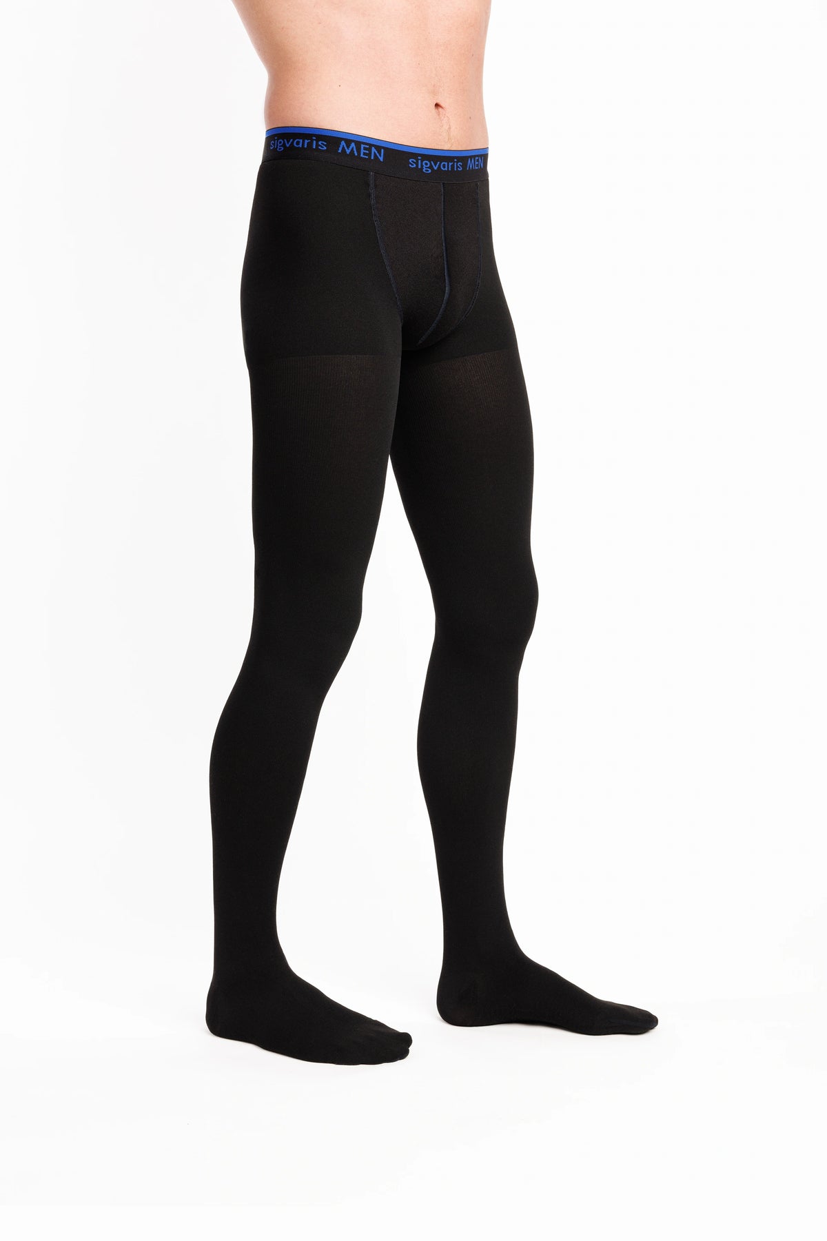 Collant de contention classe 2 homme noir Sigvaris - Vue de face